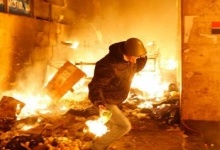Чергова «версія» від МВС: активісти самі себе перестріляли і спалили свою головну базу