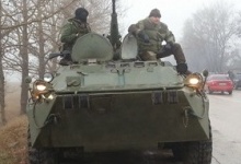Російські БТРи розвернули українські силовики