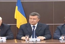 Янукович з’явився у компанії Захарченка та Пшонки