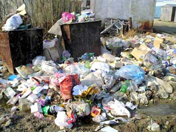 З узбіччя дороги, яка веде на Білорусь зібрали майже 15 тонн сміття