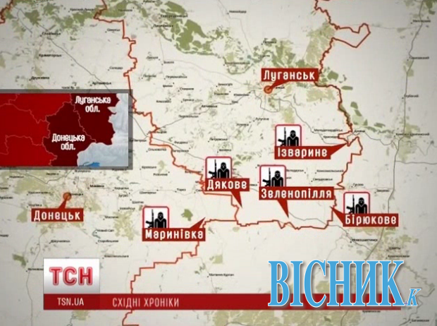 Кривава карта Сходу України