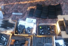 На в’їзді в столицю ДАІ затримала авто, в якому було 12 коробок зброї і 17 кулеметів