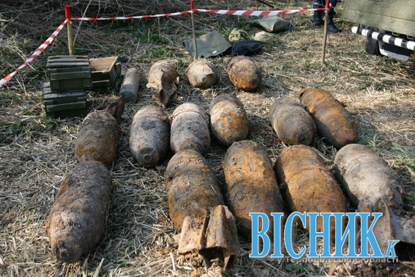 Під Тернополем знайшли 18 стокілограмових бомб