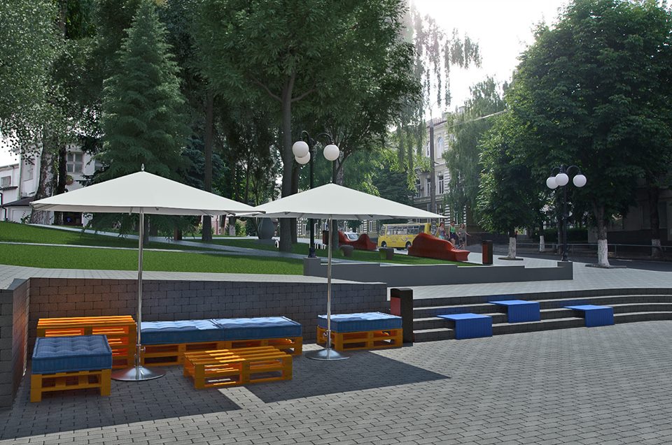 Оприлюднили проект реконструкції скверу у центрі Луцька