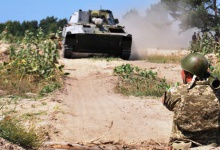 Мобілізовані військовослужбовці вчаться протидіяти танкам умовного противника