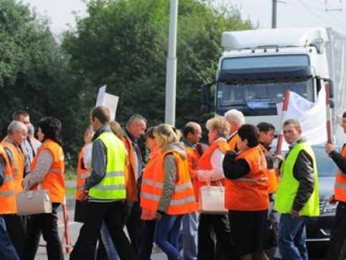 Волинські дорожники готуються до другого страйку — перекриють кілька автотрас