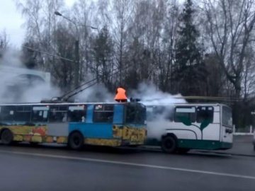 У Луцьку — пожежа в тролейбусі