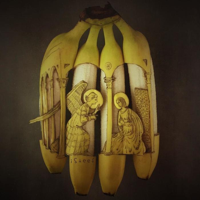 Художник перетворює банани на витвори мистецтва