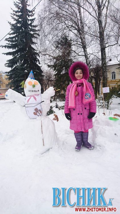 У Житомирі провели сімейний конкурс на кращого сніговика