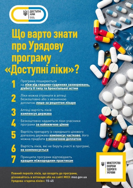 У Луцьку починається активна фаза реалізації проекту «Доступні ліки» (перелік аптек, які беруть участь у програмі)