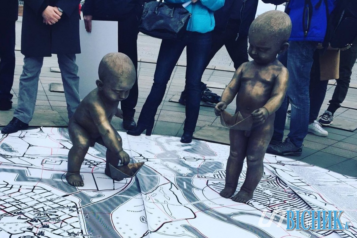 У Києві відкриють пам’ятник голим Кию, Щеку та Хориву