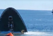 З’явилося відео як поблизу Туреччини тонув російський корабель-шпигун