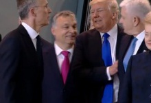 На зустрічі НАТО Трам відштовхнув лідера Чорногорії, щоб стати попереду всіх