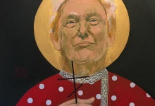 Російський художник зобразив Трампа в образі святого