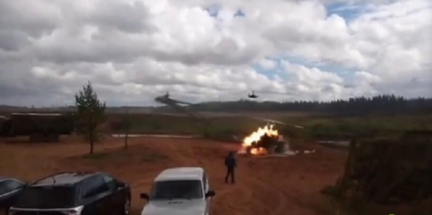 Під час навчань «Захід-2017» російський бойовий вертоліт вдарив по цивільних