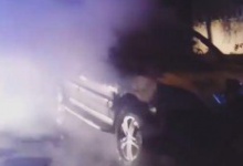 Вночі у Луцьку згоріло авто