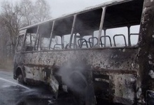 Біля Житомира загорівся автобус з небіжчиком, якого везли на цвинтар