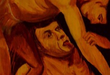 У Благовіщенському храмі УПЦ МП в Коломиї зобразили… голого Ющенка, що горить у пеклі