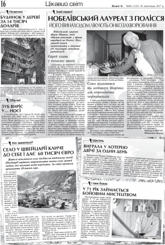 Сторінка № 16 | Газета «ВІСНИК+К» № 48 (1131)