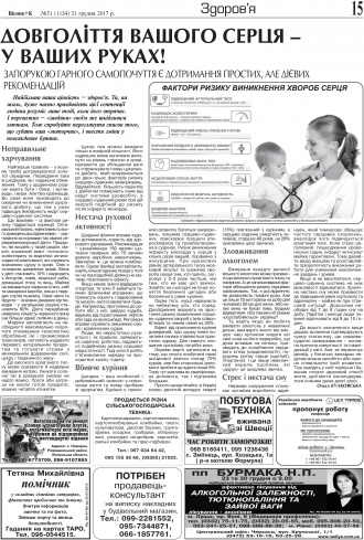 Сторінка № 15 | Газета «ВІСНИК+К» № 51 (1134)