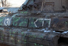 Українські військові показали, як знищили ворожу бронемашину