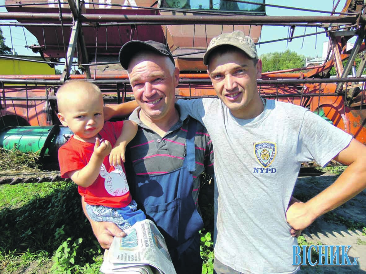 Юрій ШОСТАК із сином та внуком