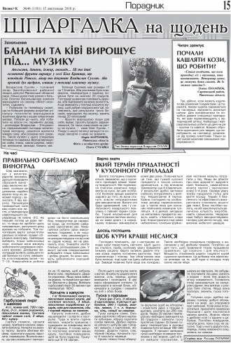 Сторінка № 15 | Газета «ВІСНИК+К» № 46 (1181)