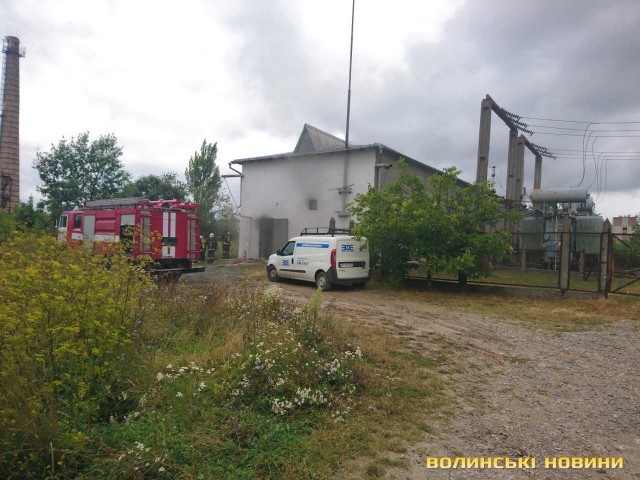 У Луцьку – пожежа на електропідстанції