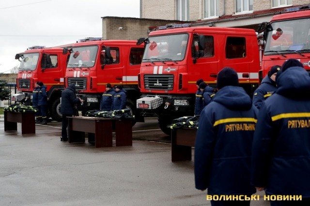 Волинські рятувальники отримали 5 нових авто