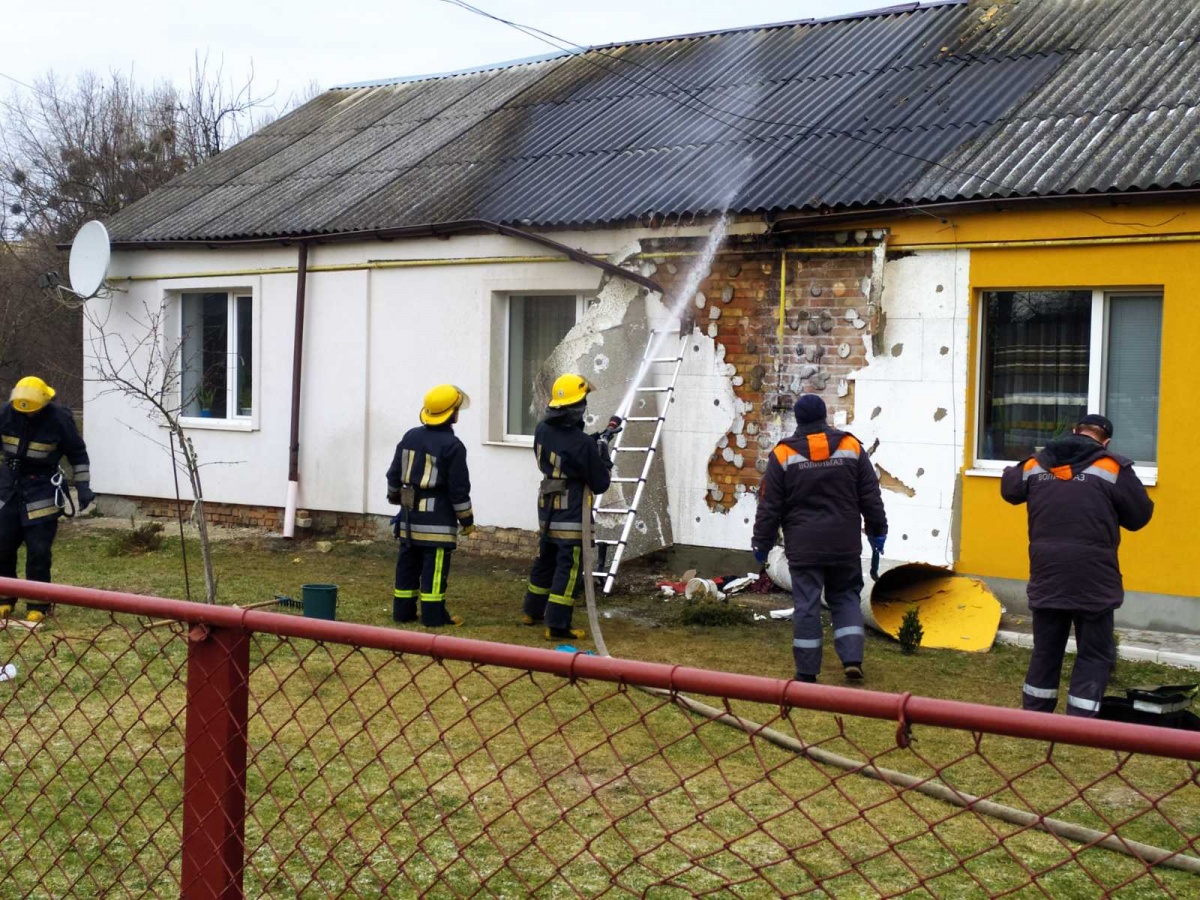 У Луцьку через несправність газового обладнання загорівся будинок