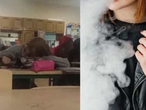 У Рівному школярки курили прямо під час уроку