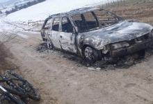 Біля Луцька викрадене авто знайшли спаленим