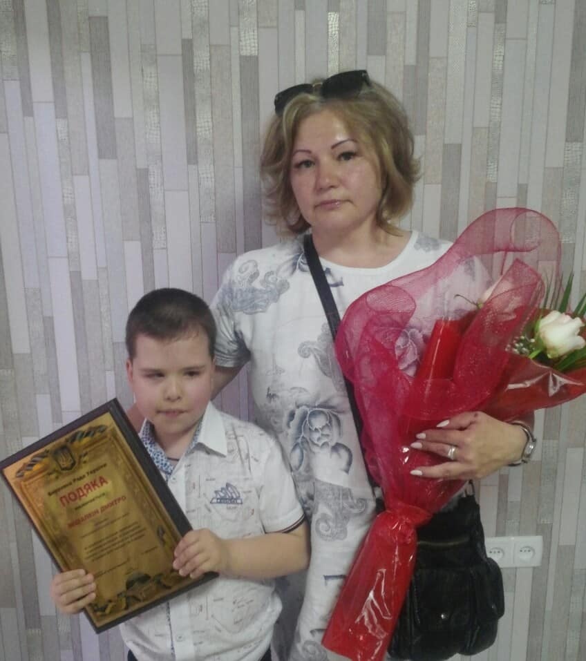 Дмитрик МІШАЛКІН з мамою
