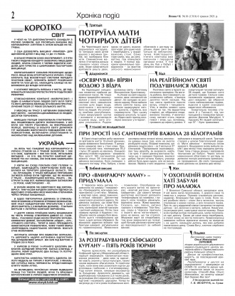 Сторінка № 2 | Газета «ВІСНИК+К» № 18 (1309)