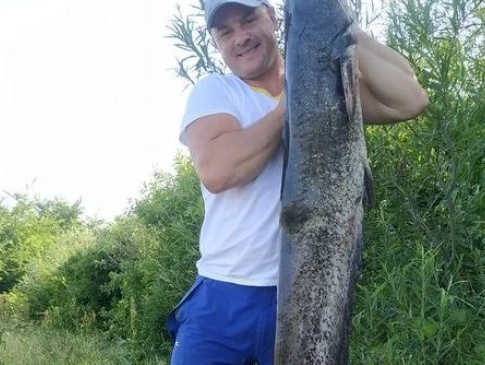 Рибалка з Рівненщини спіймав 20-кілограмового сома
