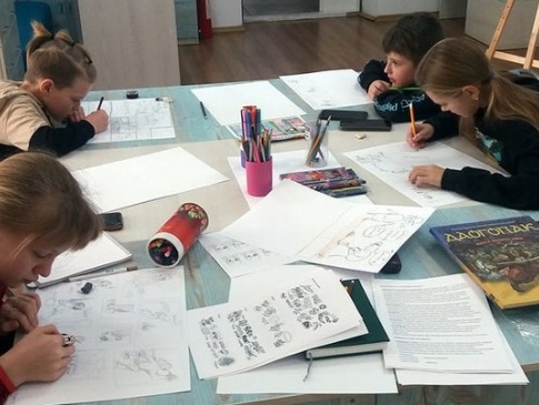 У Луцьку в бібліотеці дітей вчать малювати комікси
