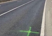 На Рівненщині затримали 18-річну дівчину, яка малювала мітки на дорогах