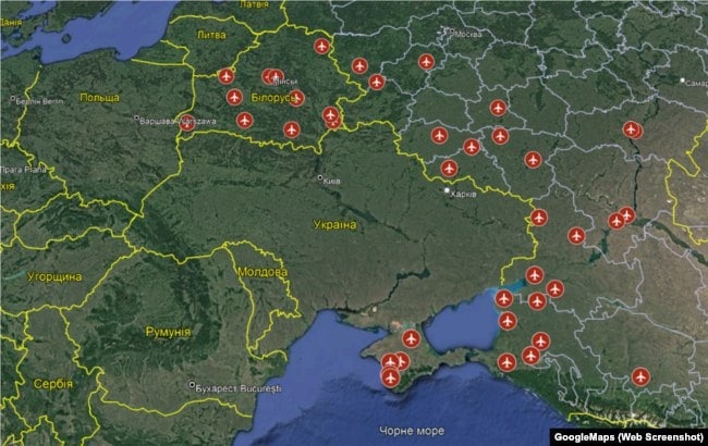 Росія задіяла у війні проти Україні 40 аеродромів
