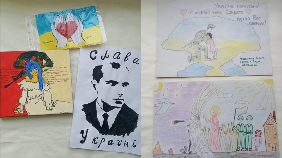 У волинському музеї збирають дитячі малюнки з побажаннями для військових