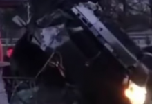На Волині ДТП: автомобіль БМВ протаранив стовп та вилетів з дороги