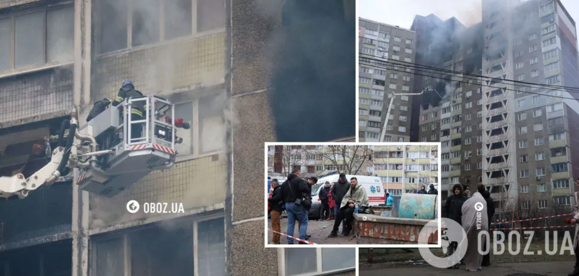 Квартири вигоріли вщент, під завалами ще можуть бути люди: наслідки ракетної атаки по будинку в Києві
