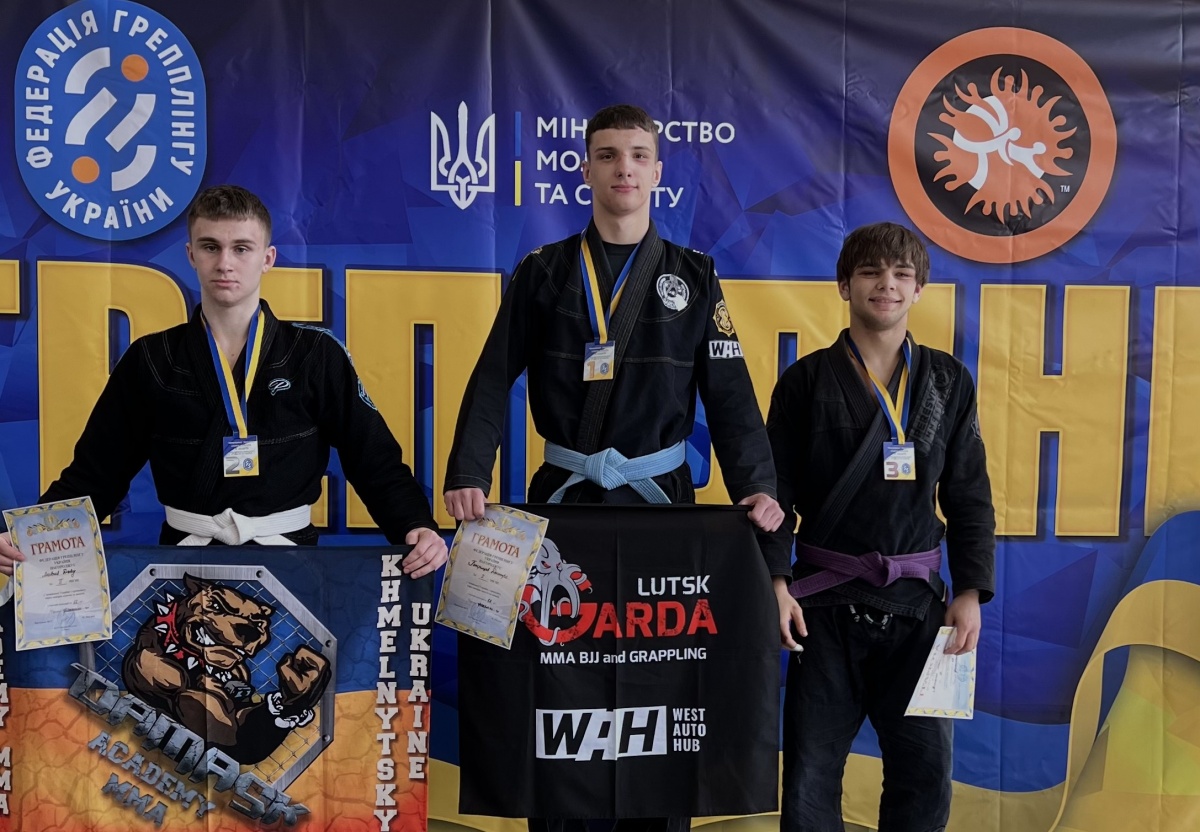 Три спортсмени з Волині стали Чемпіонами України з грепплінгу
