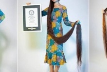 Українка потрапила в книгу рекордів Гіннеса за найдовше волосся