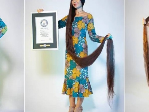 Українка потрапила в книгу рекордів Гіннеса за найдовше волосся