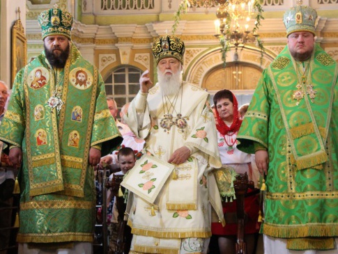 Патріарх Філарет святкував Трійцю у Луцьку і говорив про церковну політику