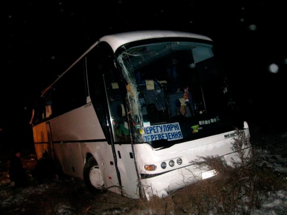 На Тернопільщині перекинувся автобус з паломниками