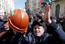 Серед бастуючих у Києві шахтарів чомусь і працівники приватних шахт Ахметова