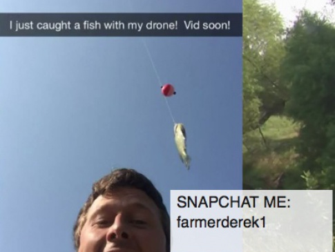 Американець навчився ловити рибу... дроном