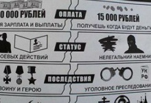У Донецьку закликають не бути «нелегальним найманцем» у «ДНР» і їхати на війну до Сирії