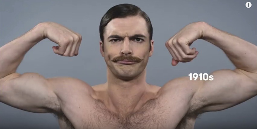 Відео про те, як змінювались еталони чоловічої краси за сто років, підірвало Мережу